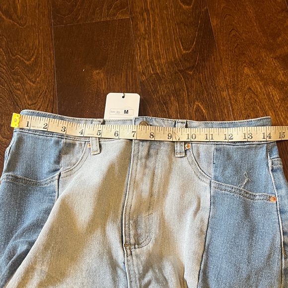 Two-Tone Denim Skirt - Picture 5 of 8